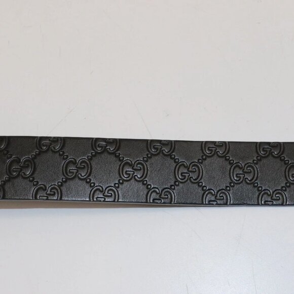 GUCCI Men's GG Monogram Square Interlocking Leather Belt Size 34 - Picture 10 of 16